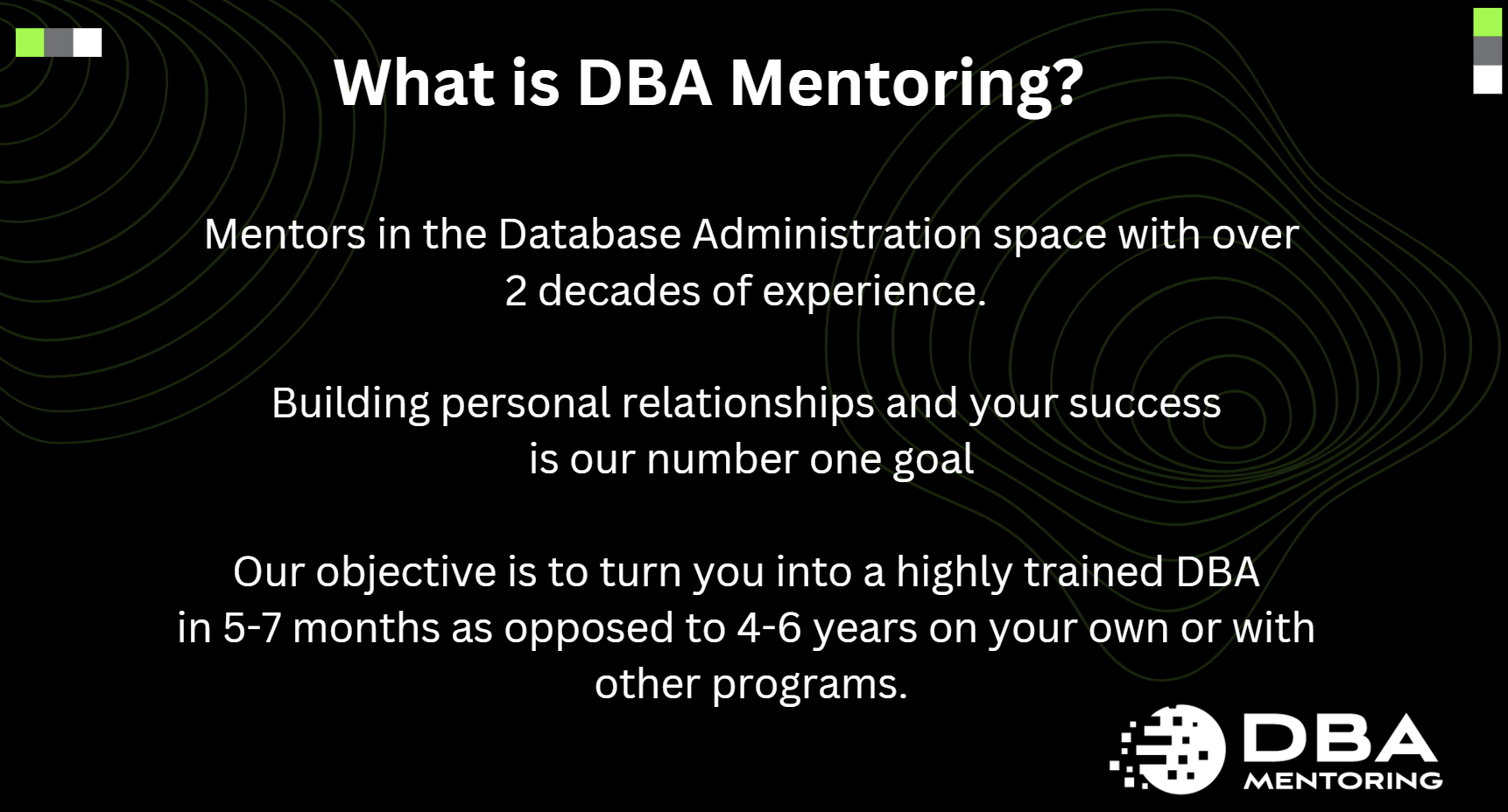 What Is DBA Mentoring