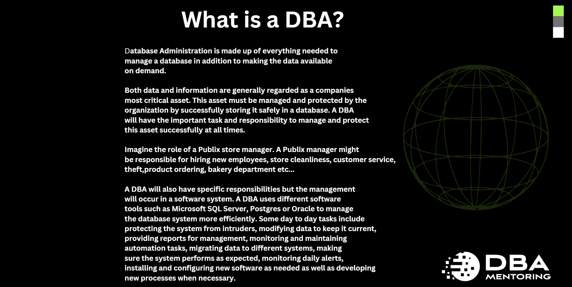 What is a DBA?